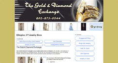 Desktop Screenshot of goldanddiamondexchangect.com